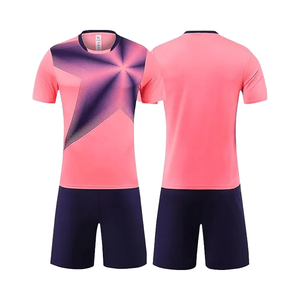 Unisex Polyester American Sports Wear <b>Football</b> Kits Breathable Jersey Set with Printed Shorts for Adults Kids Plus Size Feature - Product Image 3