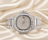Montre de luxe pour femme à quartz, bracelet en acier inoxydable, fermoir caché, chiffres arabes analogiques, saphir, 20 mm