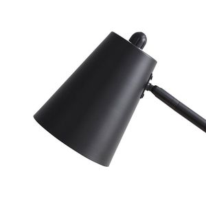 Lampada da Terra per Architetti Nera da 64 Pollici con Finitura in Metallo Opaco, Design Moderno con Illuminazione LED - Product Image 3