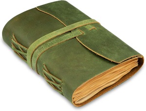 Carnet de voyage à 220 pages non lignées, en cuir de buffle pleine fleur, idéal pour une utilisation quotidienne au bureau et pour le dessin - Product Image 1