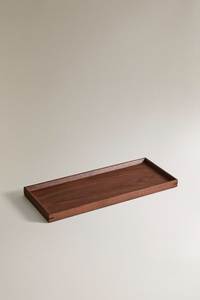 Large Rectangular Wooden Serving <b>Tray</b> For Breakfast Lunch <b>Dinner</b> Serving Stylish Kitchen Dining Accessories - Product Image 6