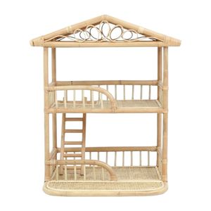 Casa delle Bambole in Rattan Premium, Casa delle Bambole <span class=keywords><strong>Barbie</strong></span>, Mobili per Casa delle Bambole, Casa delle Bambole in Scala 1/2, Grande Casa delle Bambole Prodotta in Vietnam - Product Image 1