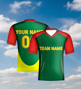 Camisetas de Fútbol Unisex de Manga Corta, Transpirables, de Malla de Alta Calidad, 100% Poliéster, con Estampado por Transferencia de Calor, Logotipo Personalizado, Deportivas - Product Image 2