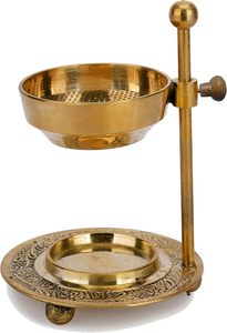 Brûleur d'encens indien Bakhoor fait main de haute qualité, 100% matières premières naturelles, construction métallique écologique pour usage religieux - Product Image 4