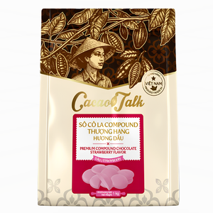 Chocolate Compuesto Profesional de Fresa y Cacao en Botones de 1KG para Galletas, Postres, Repostería Comercial y Fabricación de Alimentos - Product Image 1
