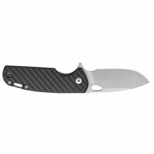 Folding Pocket Knives with Carbon Fiber Pattern Handle Satin Finish Wide Blade Thumb Opening Slot and Ergonomic Grip Everyday - Product Image 5