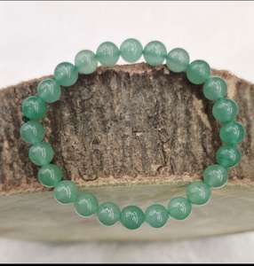 Pulsera de cuentas de aventurina verde natural de excelente calidad para meditación y energía positiva disponible a un precio razonable. - Product Image 6