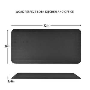 Tapis de bureau anti-fatigue antidérapant 32'' x 20'', tapis de cuisine plat, coussinets de protection pour meubles - Product Image 3