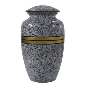 โกศใส่เถ้ากระดูกสำหรับเก็บขี้เถ้าของมนุษย์หรือสัตว์เลี้ยงดีไซน์เชิงเส้นที่สวยงามทำด้วยมือ - Product Image 1