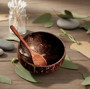 Tazón de Cáscara de Coco Premium Hecho a Mano, Tazón Ecológico para Comer, para el Hogar, Cocina, Restaurante y Hotel, Suministro a Nivel Mundial - Product Image 3