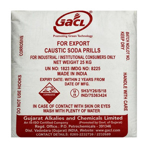 Sacs de soude caustique écologique de 25 kg pour usage sur sols, teneur supérieure à 80 %, non parfumé - Product Image 1