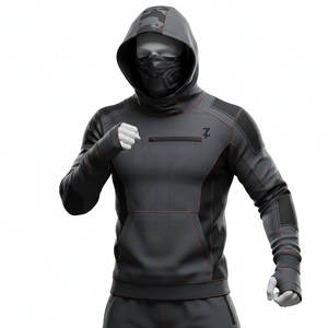 Ropa Deportiva Ligera, Transpirable y Cómoda, Sudadera con Capucha Ideal para Entrenamiento de MMA, Boxeo, Gimnasio, Ejercicio y Actividades - Product Image 5