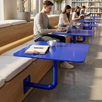 Table d'appoint murale en métal de style nordique moderne OEM, design flottant peu encombrant pour comptoirs de café/bar extérieur, personnalisable