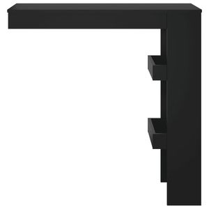 Tavolo da Bar in legno ingegnerizzato nero 40.2 dimensioni "x 17.7" x 40.7" - Product Image 3