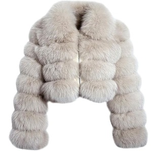 Vestes courtes en fausse fourrure Sharpa pour l'hiver, chaudes, avec fermeture éclair, grandes tailles, style crop top moelleux - Product Image 1