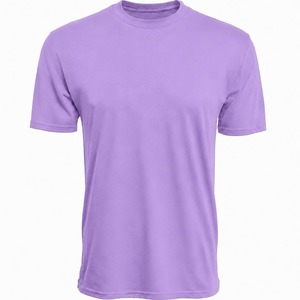 T-shirt en coton à manches courtes pour homme, coupe slim, vert olive, col rond, jersey décontracté, couleur unie - Product Image 2