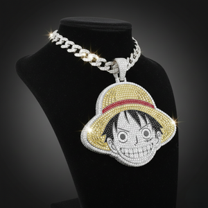 Collar Bling Hero de Treasure Quest, Joyería Fina, Colgantes y Dijes, Chapado en Rodio, Joyería Hip Hop con Moissanita - Product Image 3