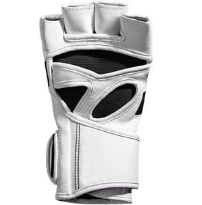 Wholesale MMA Grappling Gloves Genuine Leather MMA Gloves Leather Half Finger Hook & Loop Closure For Martial Arts Adults - Product Image 4