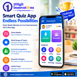 2Digit Innovations Enterprise Version, Plataforma Interactiva de Aprendizaje y Juegos para Desarrollo de Aplicaciones de Preguntas y Respuestas Multi-OS - Product Image 1