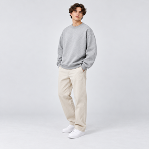 Sudadera de peso pesado para hombre, pedido al por mayor, con apliques, oversize, con cremallera lateral, marca privada, sudadera de primavera - Product Image 6