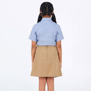 Uniforme Escolar de Tela de Mezcla de Algodón Personalizable de Alta Calidad, Conjunto Unisex para Niños, Material Duradero y Cómodo para el Uso Diario Escolar - Product Image 4