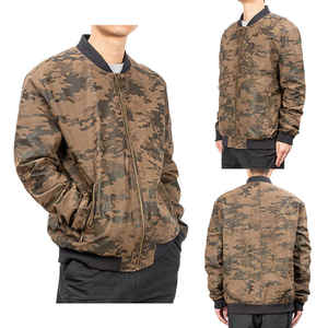 Nueva Chaqueta Bomber con Cremallera Sublimada, Personalizada, Transpirable, de Poliéster, Camuflaje, Ropa Deportiva Ligera - Product Image 2