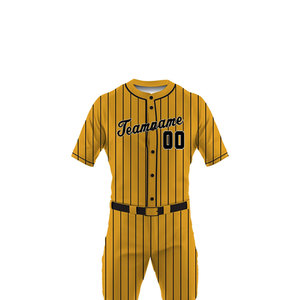 Uniforme de Béisbol Corto de Buena Calidad y Nuevo Diseño, 100% Poliéster, Antibacteriano, Transpirable, de Secado Rápido, Tallas Personalizables, Logotipo Personalizado - Product Image 5