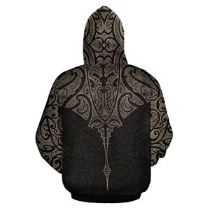 Vente en gros de sweats à capuche sportifs polynésiens et hawaïens, personnalisables par sublimation intégrale et par motifs maori sur mesure, avec services OEM et de confection sur mesure - Product Image 2