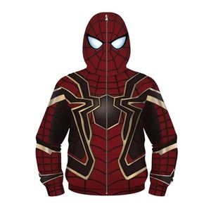 Sudadera con Capucha de Hombre con Estampado de Spider-Man por Transferencia Térmica, Sudadera de Forro Polar para Invierno, Transpirable, Antiencogimiento, Anti-UV, Ecológica y Personalizable - Product Image 3