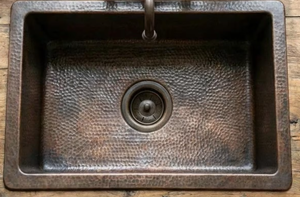 Fregadero de Cocina de Metal Cobre Vintage con Material de Calibre Grueso que Proporciona Mayor Resistencia, Estabilidad y Reducción de Ruido Durante el Lavado - Product Image 6