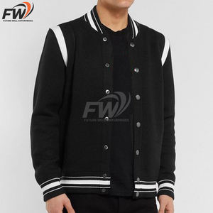 Nuevas chaquetas de hombre estilo streetwear con mangas de cuero, chaqueta superior para hombre, chaqueta de cuero y lana de calidad para hombre. - Product Image 4