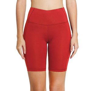 Shorts de Yoga para Mujer 2026, Personalizados, Transpirables, de Satén, Cintura Alta, Ajustados, Reversibles, Cintura Elástica, Spandex/Nylon, Estilo Moto - Product Image 2