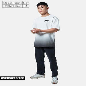 Fabricante 250 300 Gsm Blank Box Tee camiseta para hombres Drop Shoulder Boxy Fit Crop camiseta de gran tamaño Heavyweight 100% algodón - Product Image 2