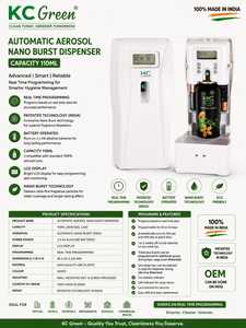 KC GREEN Wall <b>Mounted</b> Smart Perfume Dispenser LCD Digital Aerosol Air Freshener Battery Operated Auto <b>Spray</b> Unit for Office - Product Image 5