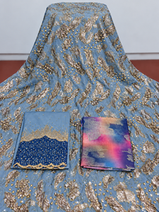 Tissu Jacquard Premium Orné de Motifs Fransawi pour Tenues de Mariage Somaliennes Traditionnelles pour Filles, Cérémonies et Occasions Spéciales - Product Image 5