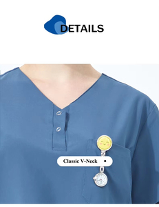 Fournisseur en gros de vêtements de travail pour hôpitaux et laboratoires, vêtements sur mesure, durables, faciles d'entretien, extensibles, ensemble d'uniformes de technicien de laboratoire - Product Image 6
