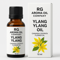 Huile Corporelle Hydratante, Éclaircissante, Raffermissante et Nourrissante à l'Huile Essentielle d'Ylang-Ylang 100% Pure Pressée à Froid, Marque Blanche, aux Graines de Citron