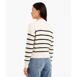 Cardigan à col rond pour femme, pull en tricot à manches longues, style hiver, laine et viscose, coupe classique, style streetwear, pulls pour femmes - Product Image 6