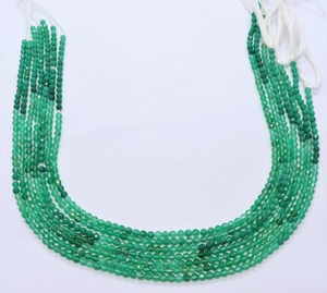 AAA Natural Green Onyx Faceted Round <b>Ball</b> Beads 3 MM Natural Green Onyx Gemstone Beads 12.5 Inch Faceted Green Onyx Round Beads - Product Image 1