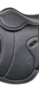 Équipement d'équitation professionnel en cuir pour le saut d'obstacles, fabricant et exportateur indien, EquiElite Exports EQ-001 Noir - Product Image 2