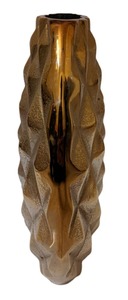 Jarrón de Flores Artesanal de Aluminio Dorado, Adorno Decorativo Hecho a Mano para Elevar la Decoración Moderna del Hogar - Product Image 2