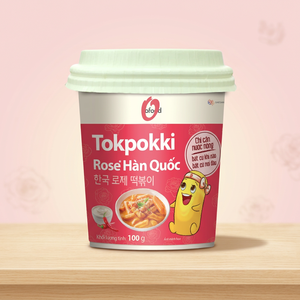 Tokpokki instantané à la rose coréenne 100g - Gâteau de riz instantané O'food - Cuisine de rue coréenne prête à consommer |   Vente en gros et OEM - Product Image 4