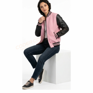 Chaqueta Varsity de Lana para Mujer de la Mejor Calidad, con Tela Transpirable, Detalles Bordados, Relleno de Algodón, Diseño Personalizado - Product Image 6