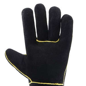 Gants de soudage en cuir de vache, résistants aux hautes températures, aluminisés, imperméables, anti-brûlures, pour l'hiver - Product Image 3