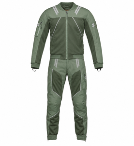 Combinaison de moto pour homme BW GS Swartberg Air Men Green Summer Ventilated Cafe Racer Urban/Heritage Roadster avec protections CE - Product Image 1