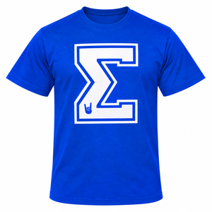 Phi Beta Sigma Royal Blue Graphic T <b>Shirt</b> for Men Custom <b>White</b> Sigma Greek Letter Print <b>Short</b> <b>Sleeve</b> Crew Neck Casual Fraternity - Product Image 3