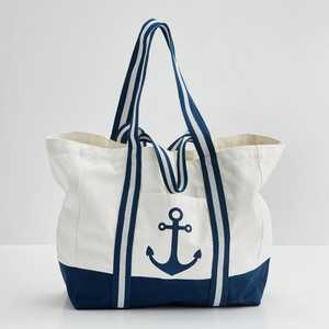 Custom Cartoon Giraffe Print Fashion Cotton <b>Canvas</b> Beach Tote <b>Bag</b> | <b>Large</b> Capacity Reusable Shopping Shoulder <b>Bag</b> Wholesale Bulk - Product Image 1
