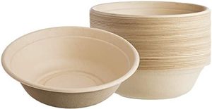 Bol jetable hygiénique en bagasse, emballage alimentaire jetable avec surface lisse de qualité supérieure - Product Image 1