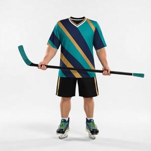 Ensemble de maillots de hockey sur glace personnalisés, uniforme d'entraînement de hockey sur glace, vêtements de sport professionnels, design d'équipe personnalisé - Product Image 2