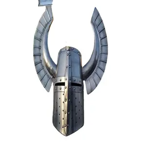 Ortaçağ Templar fantezi savaşçı kask SCA şövalye kask ortaçağ